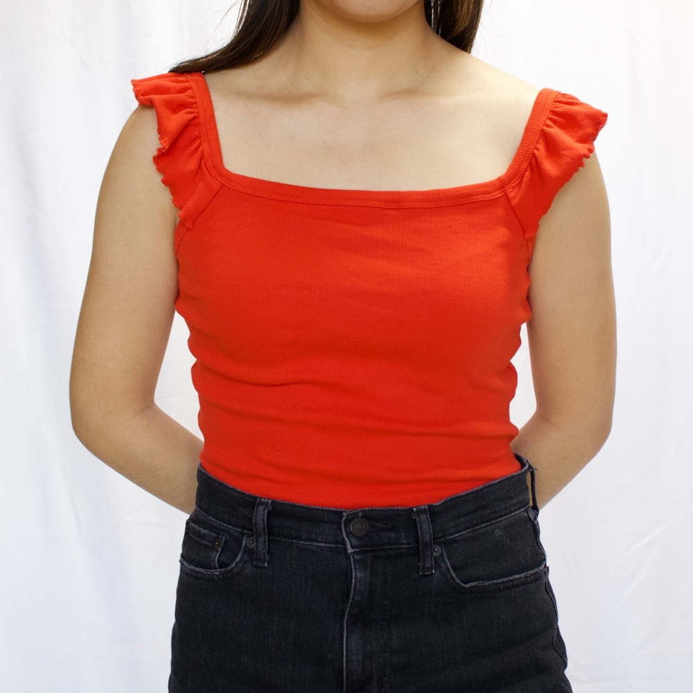 Red tank top